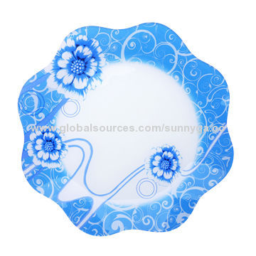 New Arrive Plate with Decal, 10mm Height, 210mm Top Diameter