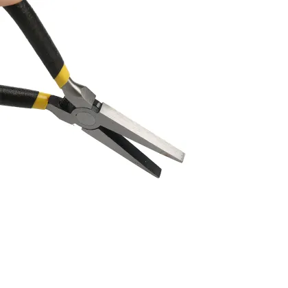 Carbon Steel Toothless Flat Nose Pliers Wire Cable Hand Tool DIY Jewelry Making Repair Pliers sharp mouth wire cutting pliers