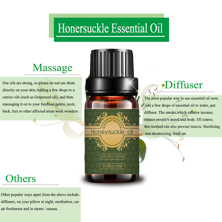 100% Pure bulk honeysuckle essential oil For Massage