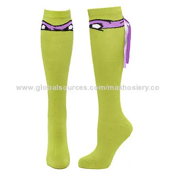 Teenage Mutant Ninja Turtles Purple Mask Knee High Socks