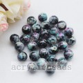 Mixed solid colors striped imitation Polymer Clay loose acrylic Beads