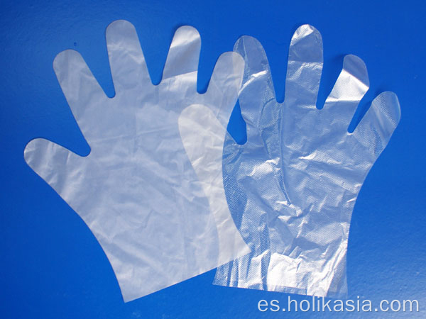 PPE Guantes desechables de plástico