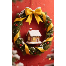 Garland with Built-In Lighting for Outdoor Spaces