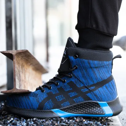 Work Safety Boots Men Winter Boots Indestructible Safety Shoes Men Steel Toe Shoes Puncture Proof Work Sneakers Male Work Boots