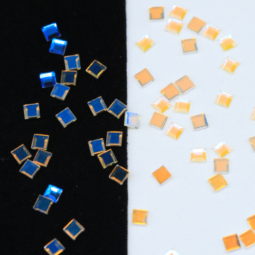 Assorted Colors 3x3mm and 4x4mm Crystal AB Glass Nail Rhinestones - 180 Designs
