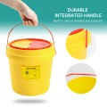 Contenedor para objetos punzantes con tapa con cerradura
