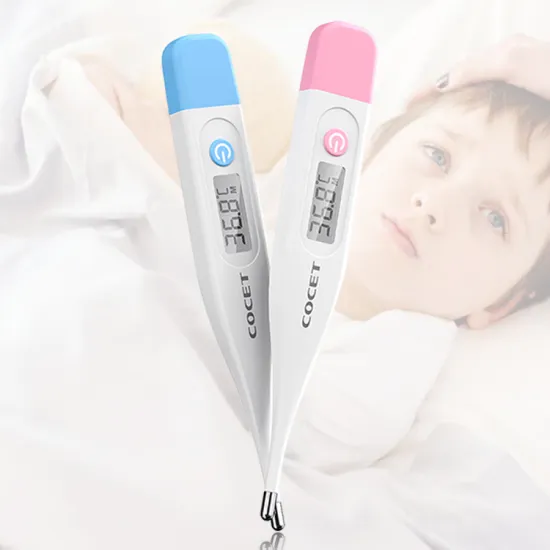 COCET Customizable Logo Hard Straight Pen Type Thermometer LCD Displays Waterproof Oral Digital Thermometer For Baby