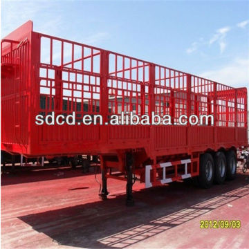 3 axles poultry/domestic animal transport grid position semi trailer for sale