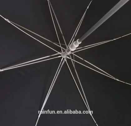 Windproof black golf umbrella for wholesale