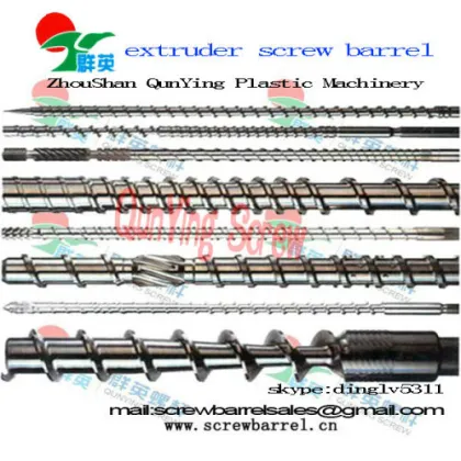 Single Extruder Screw Barrel For Extruder Plastic Machinery 