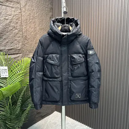 Trendy Korean Short Fitting Men's Down Jacket