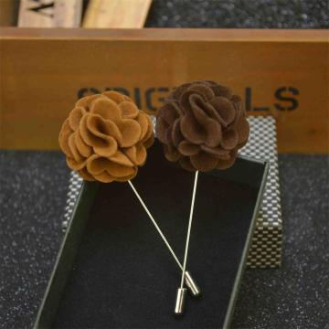 2016 flower men double faced deer velvet wonderful brooch pins