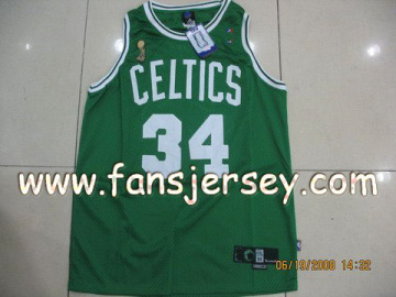 NO.1 Supplier--CElTIC PIERCE #34 Champion Basketball Jersey