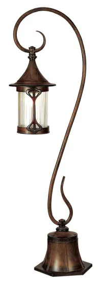 Traditional Energy Saving Outdoor Lighting Aluminum Decor Standing Brown Home Light