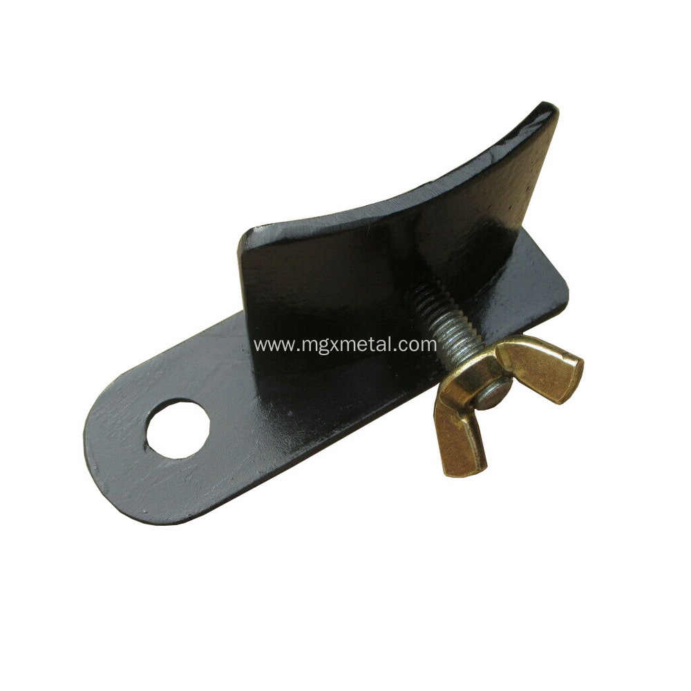 Powder Coating Black Steel Machine Ribber Mounting Bracket