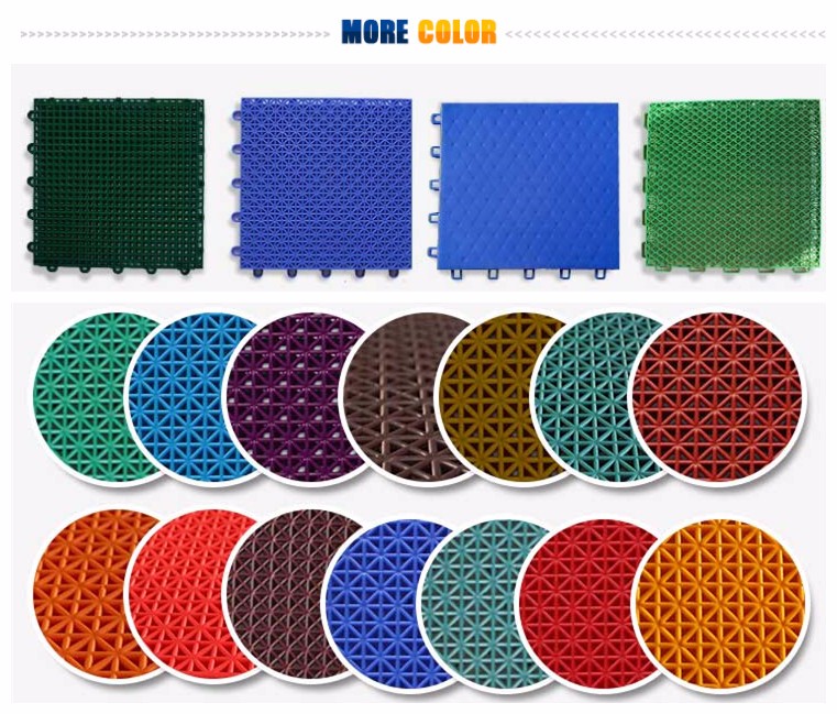 Outdoor Sports Tile Basketball Court Flooring