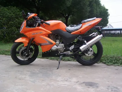 Yamaha Motorcycle Motorbile Motor 200cc Orange Drag Racing Motorcycles