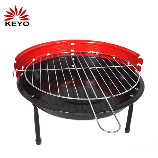 Easily Assembled Adjustable Height Simple Round Barbecue Barbeque Bbq Grill Portable Mini Charcoal Grill