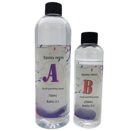 High transparent crystal AB art fluid painting resin