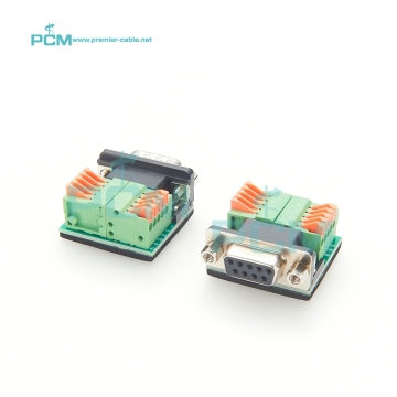 RS422/RS485 Serial DB9 to 10Pin Terminal Block Adapter: Easy Connection Solution