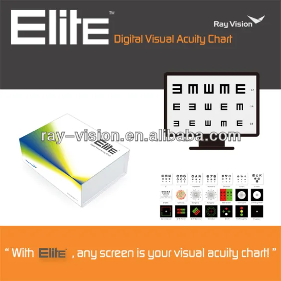 2014 popular visual chart-Digital Visual Acuity Chart