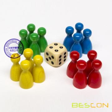 Bescon Dice Красочные пешки, шахмат, кусок шашки, черновики