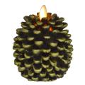 Candele della batteria senza fiamma a LED di Pinecone di Natale con il timer