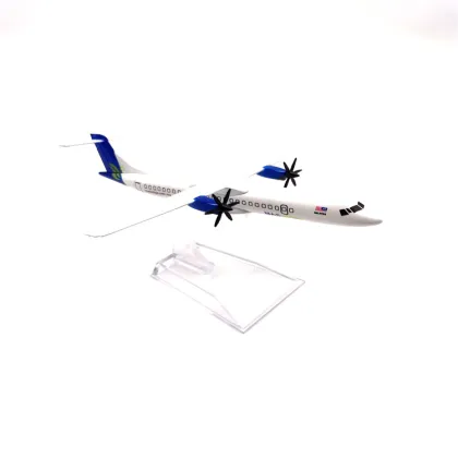 16cm 1/400 Scale Malaysia Maswings ATR-72 Propeller Diecast Alloy Airplane Model