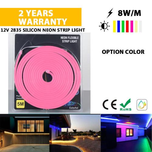 Lampu jalur LED Neon pelbagai warna luar IP68