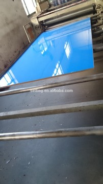 uv lacquer coated mdf panel in ocean blue color for kitchen cabinet