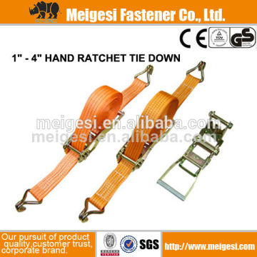 Ratchet Tie Down With Double Hook, China manufacturer high quality good price cheaper factory supply