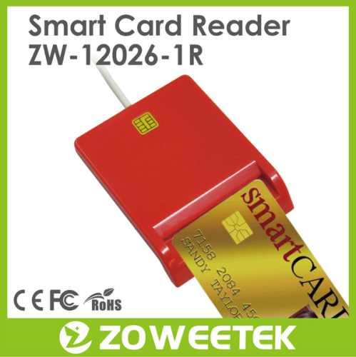 USB Single Smart Card Reader (support ID/ATM/IC/CAC/Credit Card)