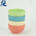 New design 5 inch ceramic round colorful bowl