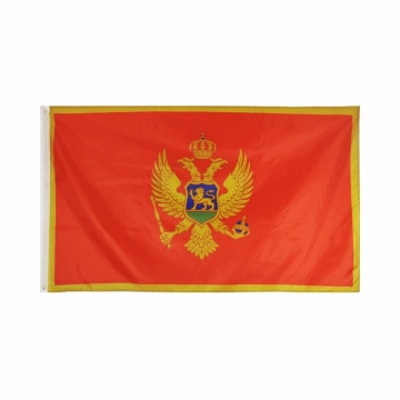 Custom Logo Polyester Montenegro Flags