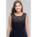 2 styles Royal Blue Mother Of The Bride Dresses Plus size A-line Chiffon Lace Long Elegant Groom Mother Dresses Wedding
