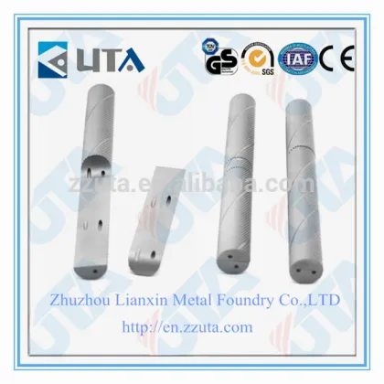 tungsten carbide ground rod two spiral holes pipe/pipes