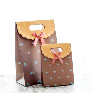 Custom Recyclable Paper Gift Bags with Logo Print