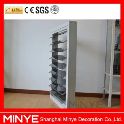 aluminum profile adjustable plantation shutter/glass shutter plantation shutter