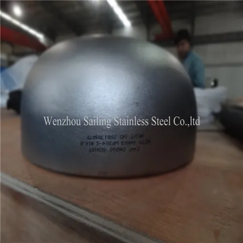 stainless steel pipe fittings cap SS304/316