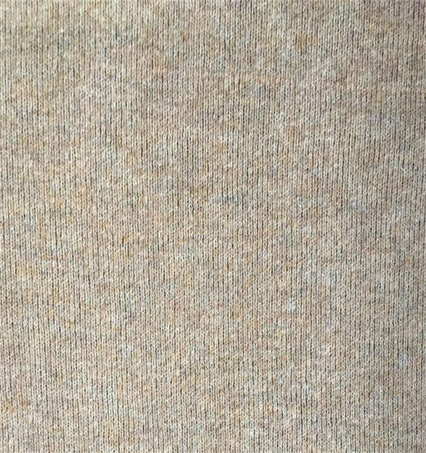 Knitted wool polyester double face fabric