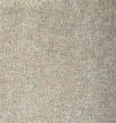 Knitted wool polyester double face fabric