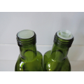 Bouteille en verre vert carré de 500 ml pour l'huile d'olive