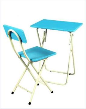 home used Folding furniture single seat study table set Chindren table with chairs