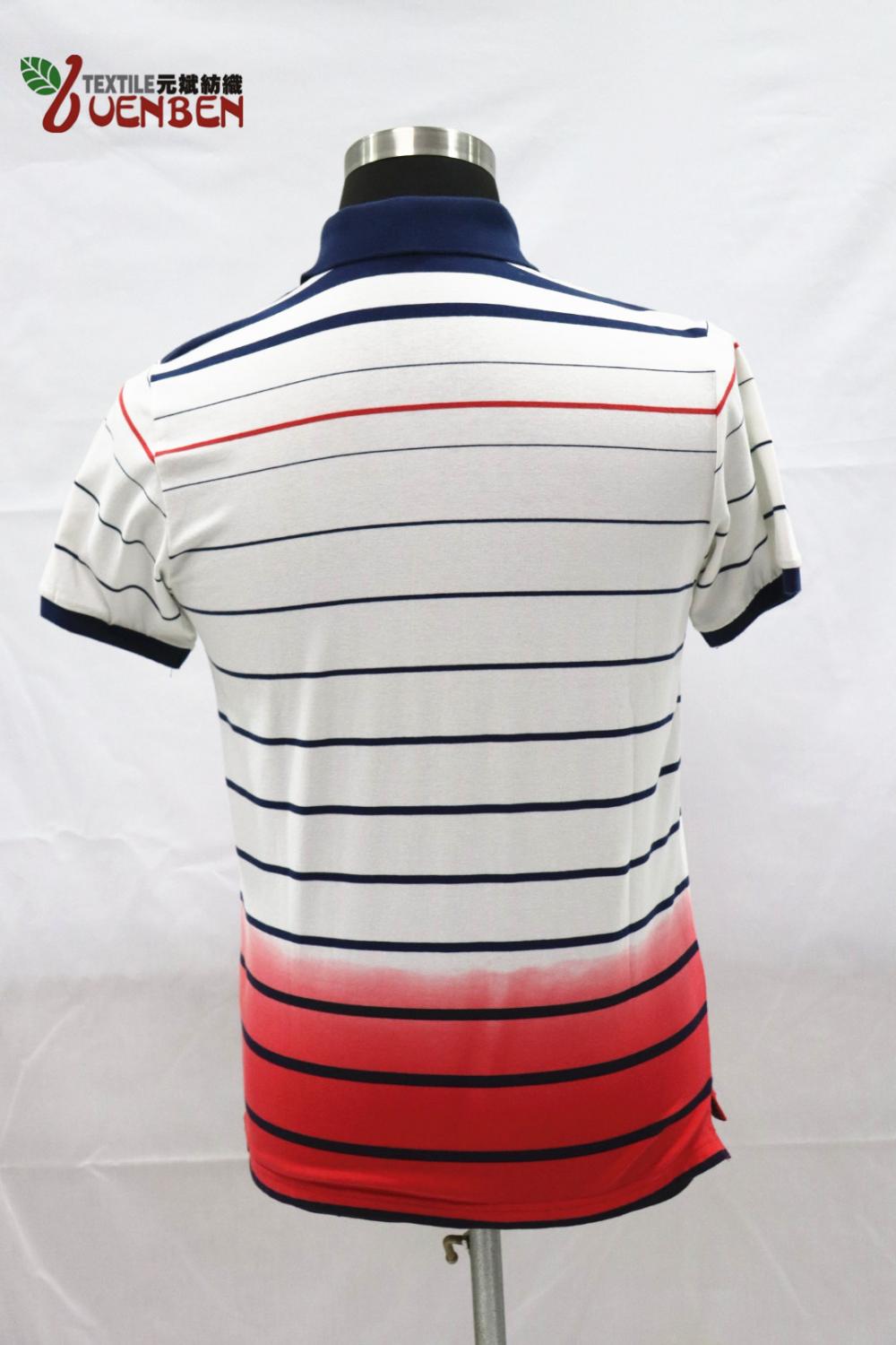 Jérsei feminino YD Stripe com polo Dip-Dye