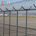 Panneau de clôture de sécurité de l'aéroport clôture de prison en fil de fer barbelé