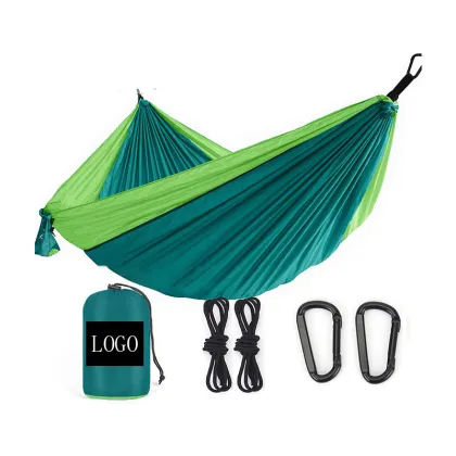 WINPOLAR 2021 Portable Parachute Fabric Jungle Hammock for Camping