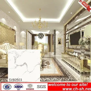 white marble polished tiles