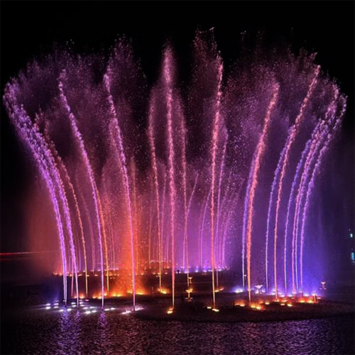 Fonte de dança interativa para áreas recreativas do parque