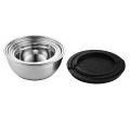 Plastic Lid Stainless Steel Mixing Bowl