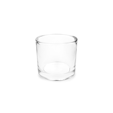 Pot de verre rond de 295 ml pour bougie